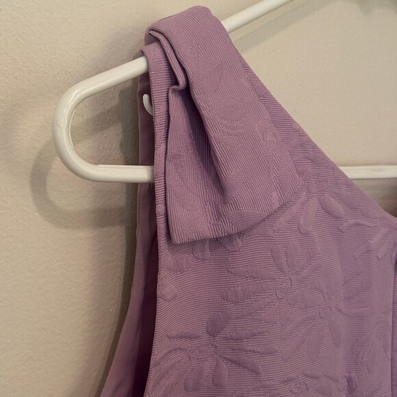 NWT Talbots lavender floral Matelassé Bow Detail Shift Dress sz 10--SOLD OUT - Picture 12 of 15